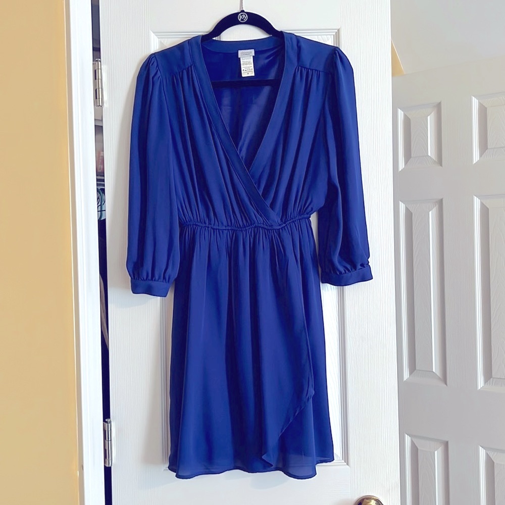 Royal Blue quarter sleeve dress